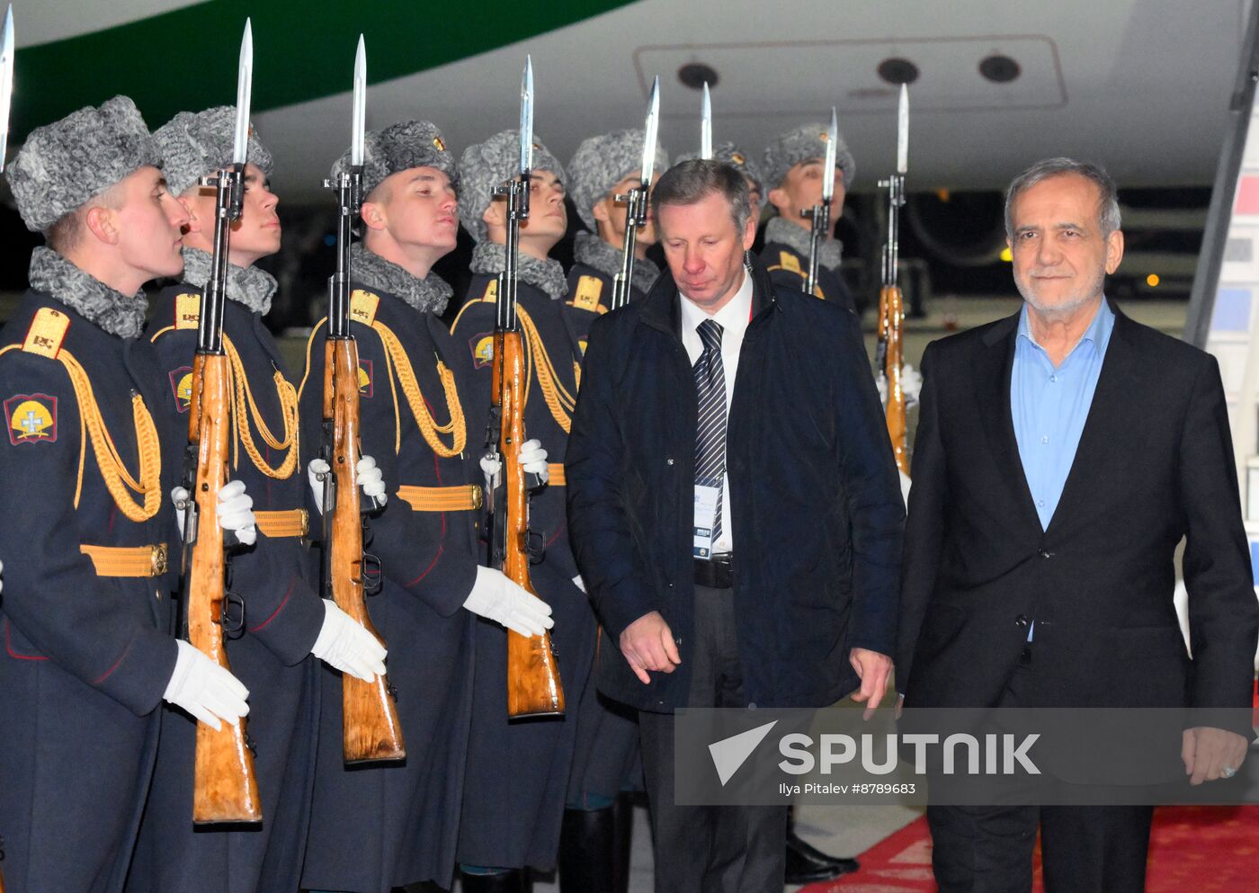 16th BRICS Summit. President of Iran Masoud Pezeshkian arrives in Kazan