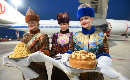 16th BRICS Summit. President of Iran Masoud Pezeshkian arrives in Kazan