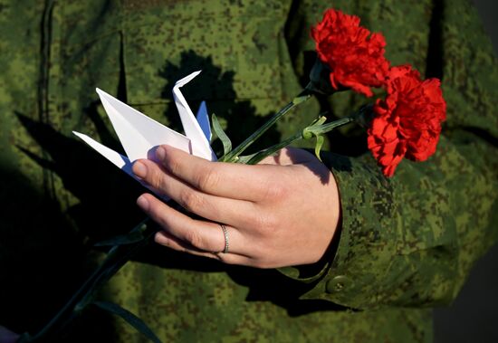 Russia LPR Fallen Soldiers Commemoration