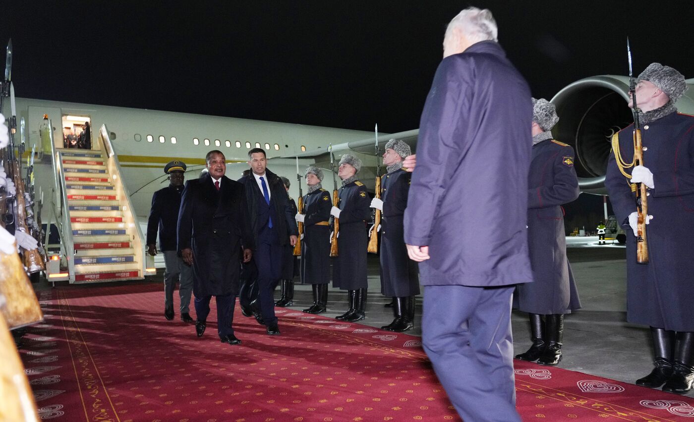 16th BRICS Summit. President of the Republic of the Congo Denis Sassou Nguesso arrives in Kazan