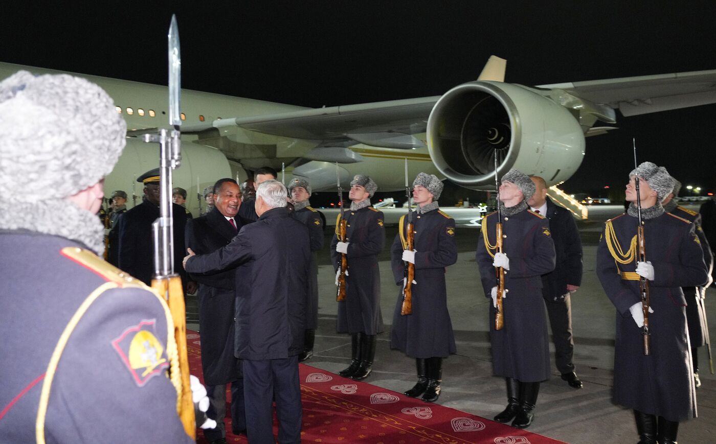 16th BRICS Summit. President of the Republic of the Congo Denis Sassou Nguesso arrives in Kazan