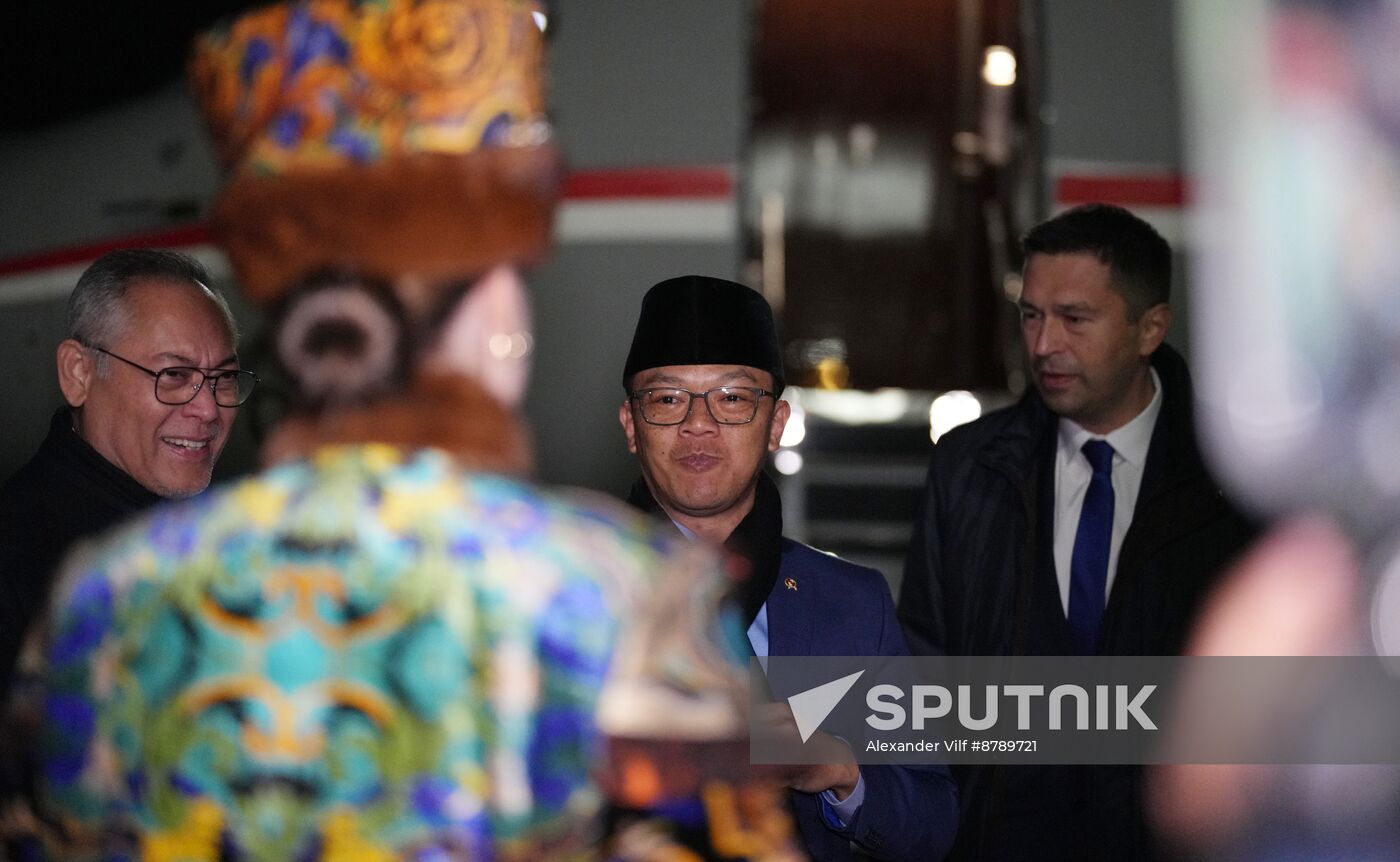 16th BRICS Summit. Foreign Minister of Indonesia Sugiono arrives in Kazan