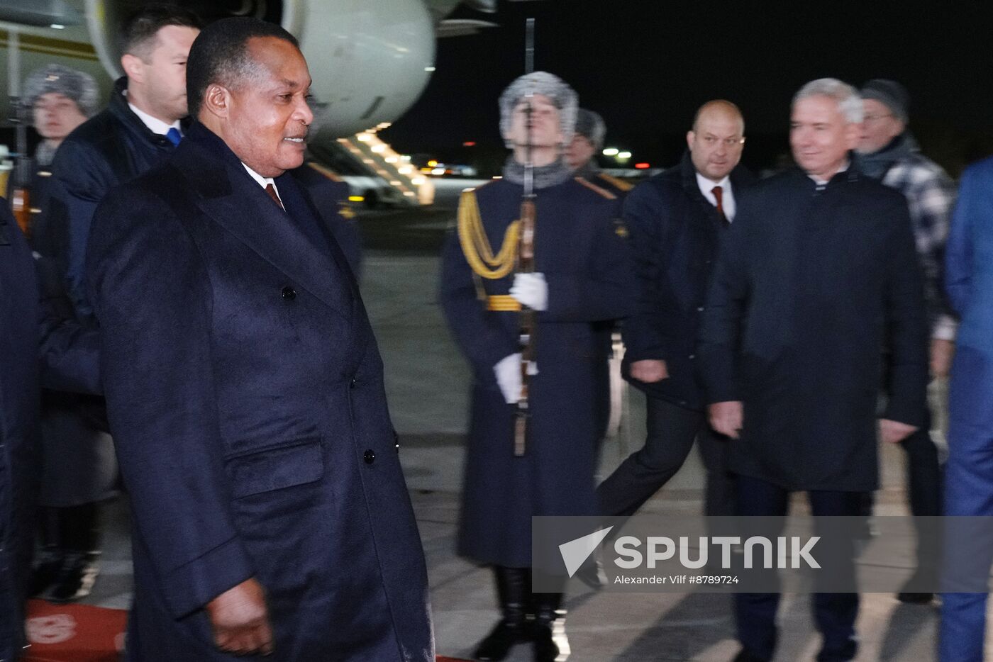 16th BRICS Summit. President of the Republic of the Congo Denis Sassou Nguesso arrives in Kazan