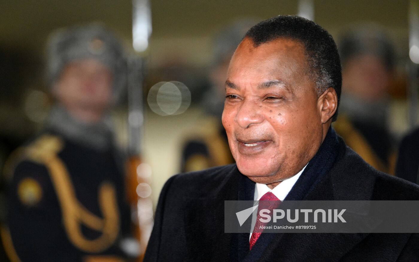 16th BRICS Summit. President of the Republic of the Congo Denis Sassou Nguesso arrives in Kazan