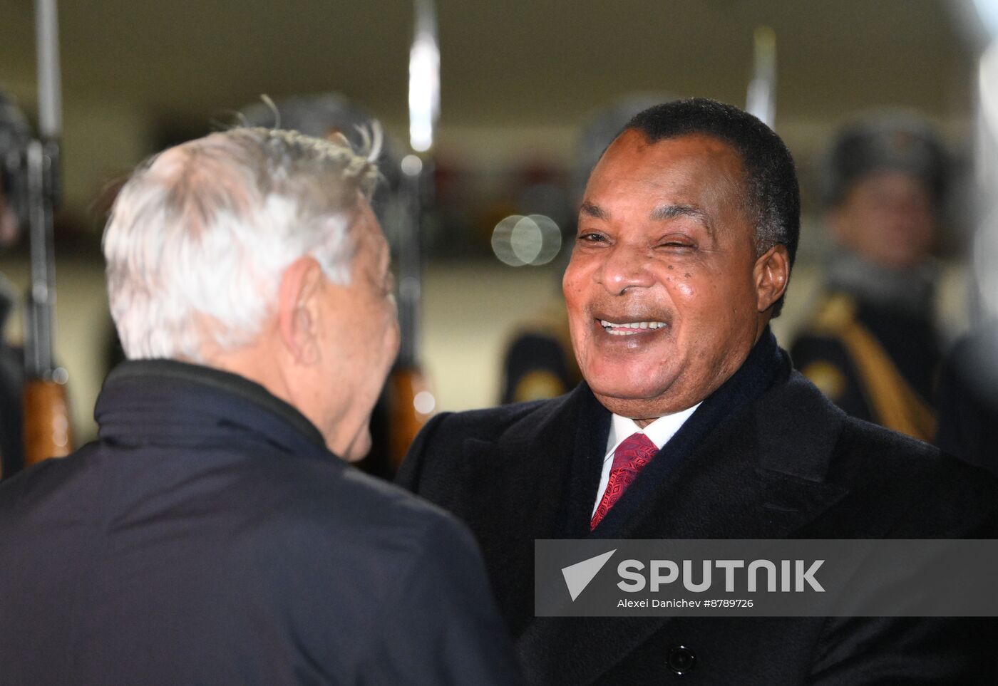 16th BRICS Summit. President of the Republic of the Congo Denis Sassou Nguesso arrives in Kazan