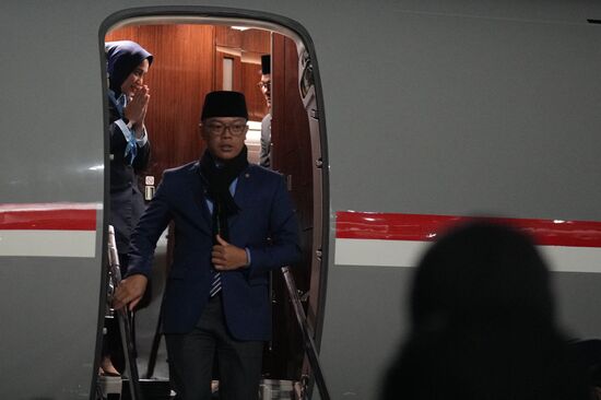 16th BRICS Summit. Foreign Minister of Indonesia Sugiono arrives in Kazan