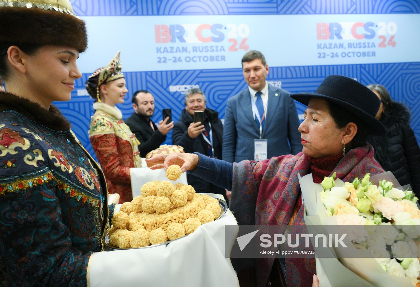 16th BRICS Summit. Foreign Minister of Bolivia Celinda Sosa Lunda arrives in Kazan