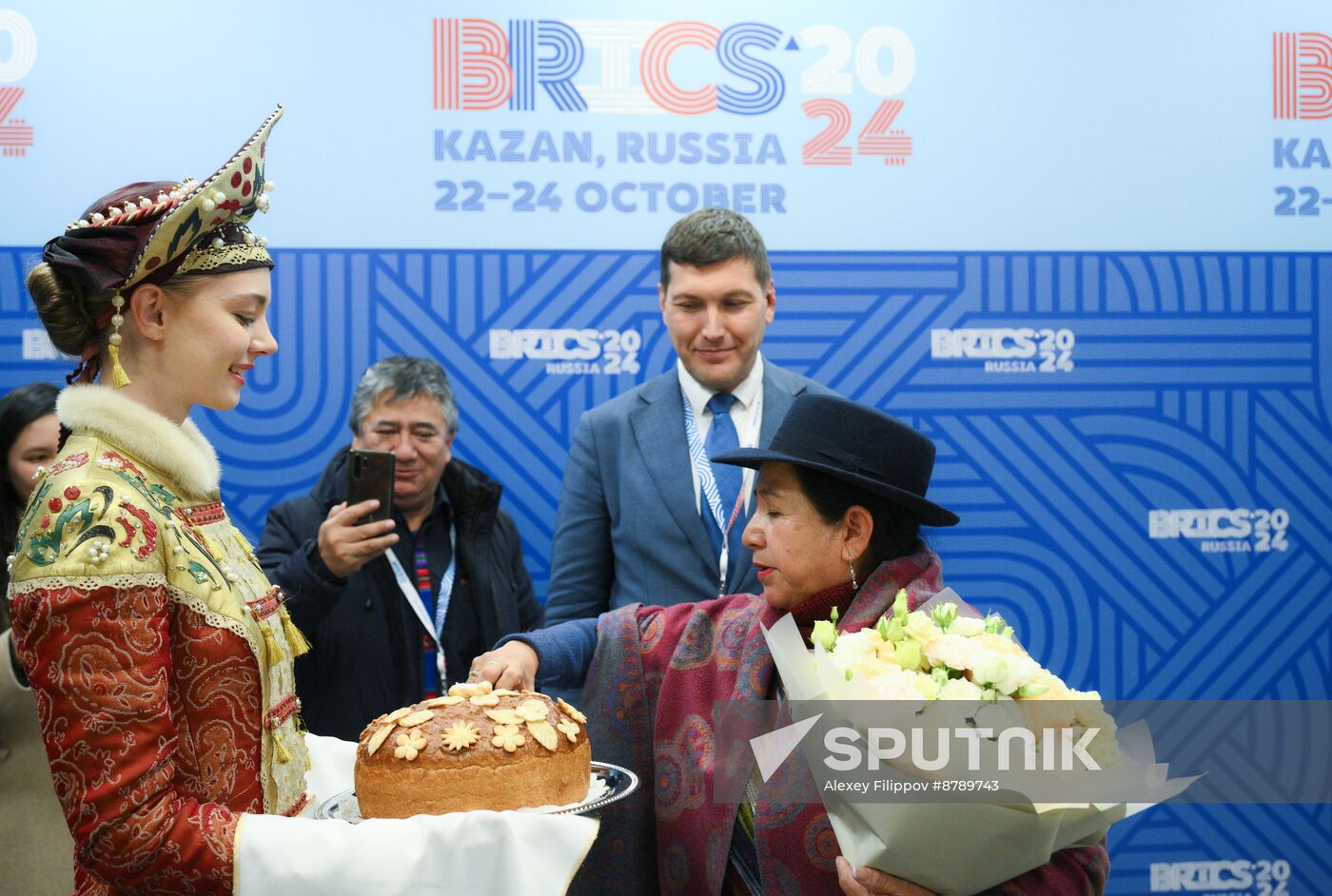 16th BRICS Summit. Foreign Minister of Bolivia Celinda Sosa Lunda arrives in Kazan