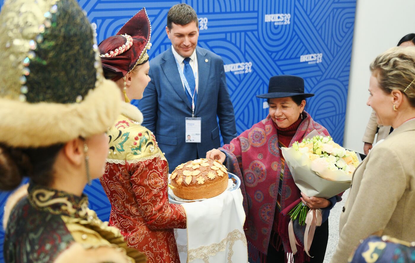 16th BRICS Summit. Foreign Minister of Bolivia Celinda Sosa Lunda arrives in Kazan