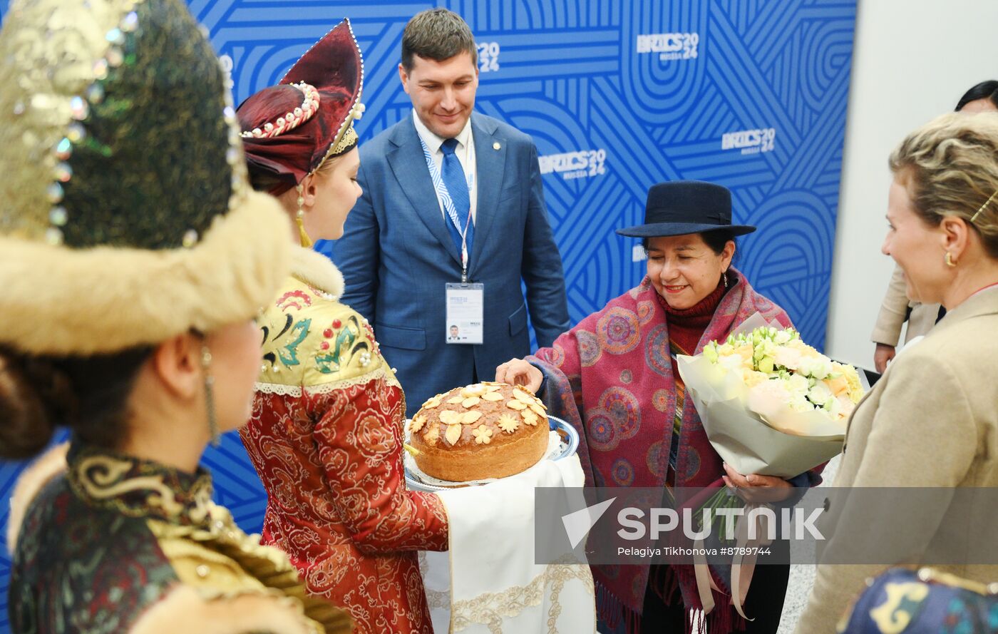 16th BRICS Summit. Foreign Minister of Bolivia Celinda Sosa Lunda arrives in Kazan