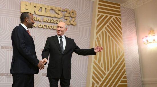 16th BRICS Summit. Welcome ceremony for the heads of BRICS delegations