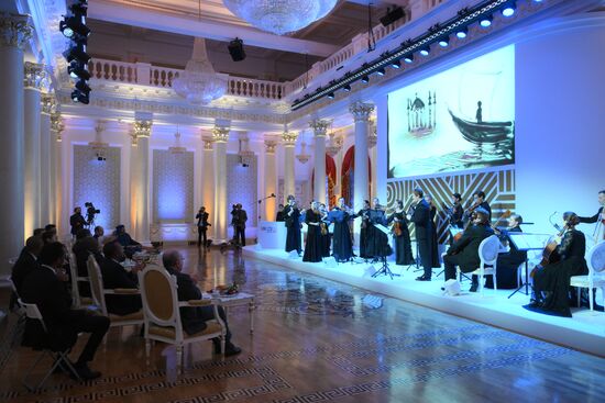 A concert ahead of an informal lunch for the heads of BRICS delegations held as part of the 16th BRICS summit in Kazan. Location: Russia, Republic of Tatarstan, Kazan. Author: Alexey Nikolskiy. 16th BRICS Summit. Informal lunch for the heads of BRICS delegations