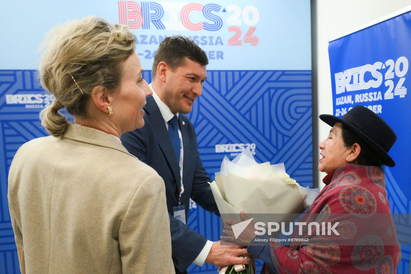 16th BRICS Summit. Foreign Minister of Bolivia Celinda Sosa Lunda arrives in Kazan