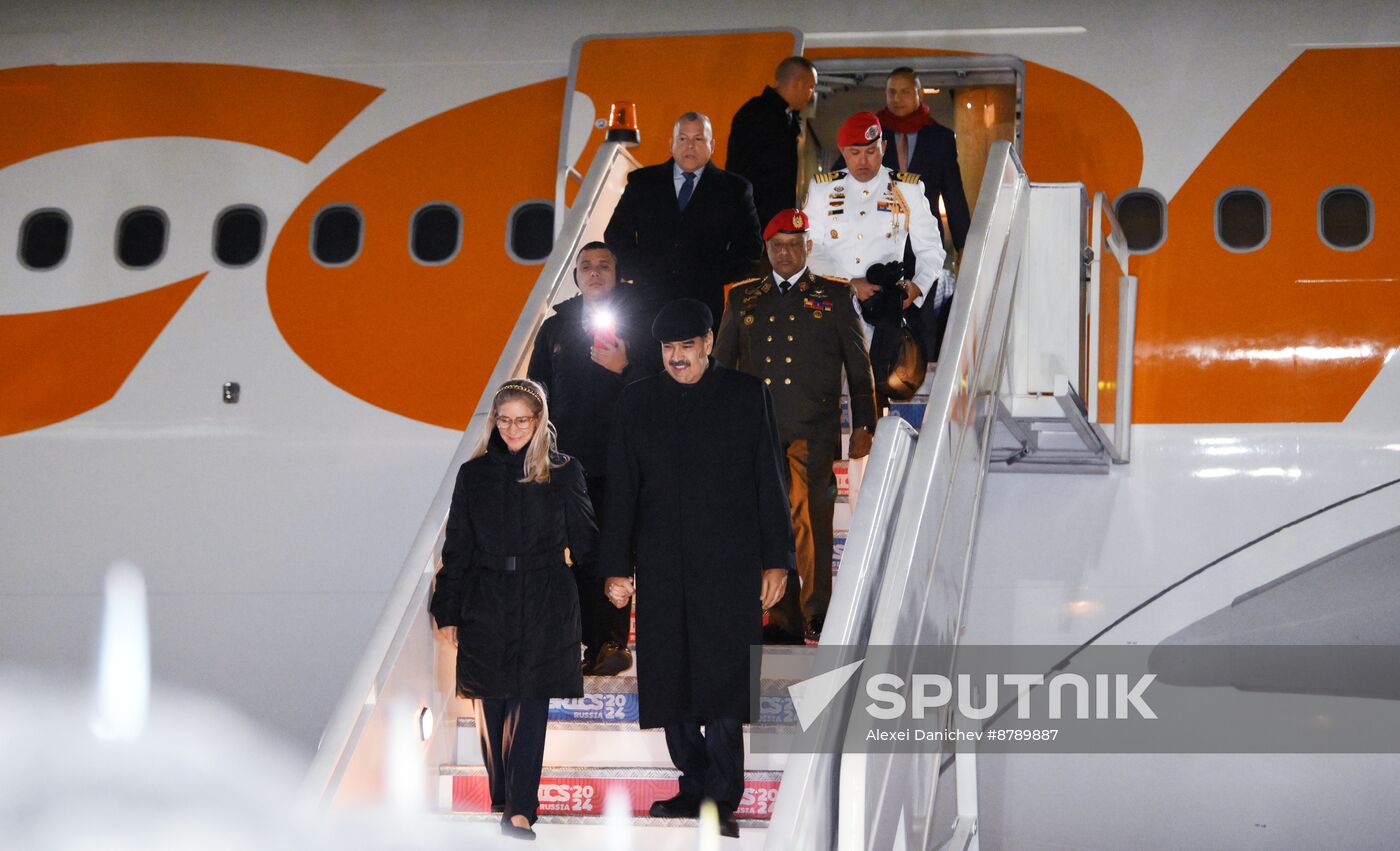 16th BRICS Summit. President of Venezuela Nicolas Maduro arrives in Kazan