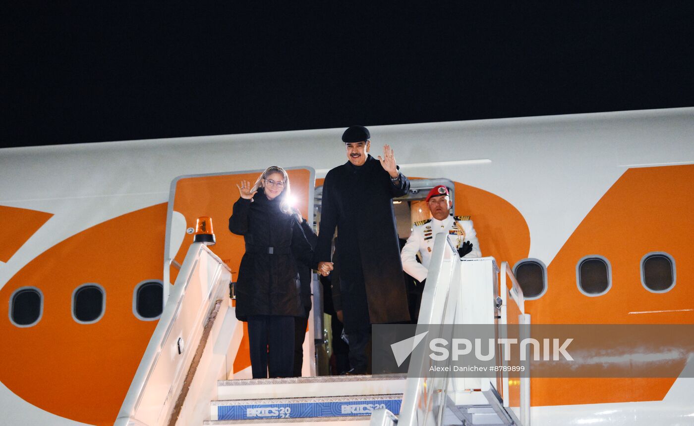 16th BRICS Summit. President of Venezuela Nicolas Maduro arrives in Kazan