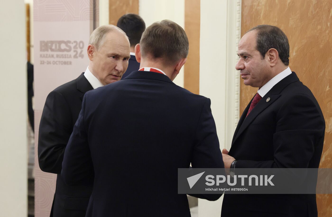 16th BRICS Summit. Russian President Vladimir Putin meets with Egyptian President Abdel Fattah El-Sisi