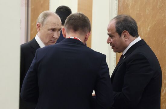 16th BRICS Summit. Russian President Vladimir Putin meets with Egyptian President Abdel Fattah El-Sisi