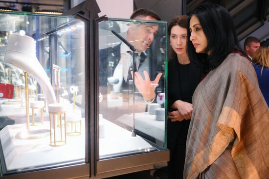 Right: Foreign Secretary of Sri Lanka Aruni Wijewardane during the events of the women's program of the 16th BRICS Summit in Kazan. Location: Russia, Republic of Tatarstan, Kazan. Author: Vladimir Astapkovich. 16th BRICS Summit. Women's program