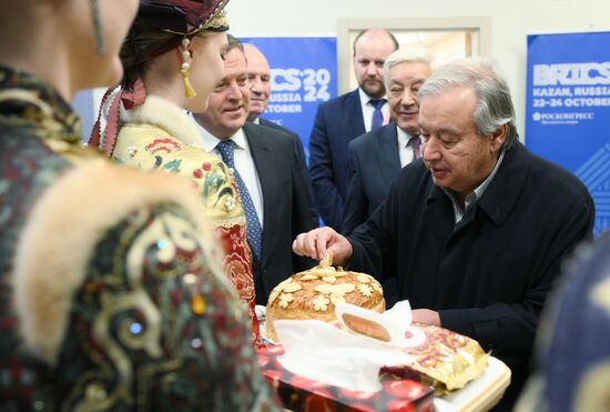 16th BRICS Summit. UN Secretary-General Antonio Guterres arrives in Kazan