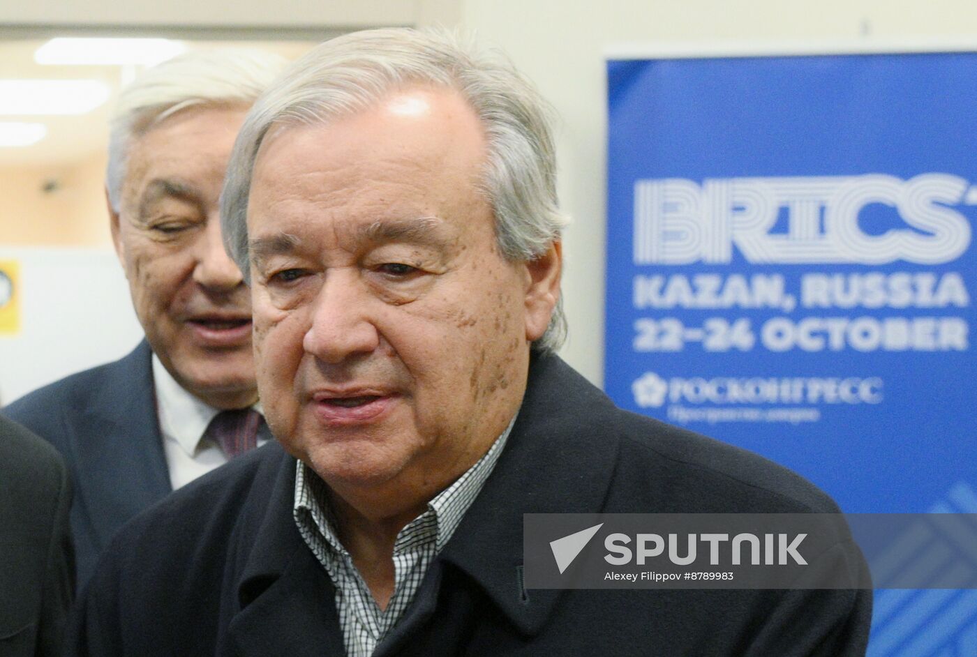 16th BRICS Summit. UN Secretary-General Antonio Guterres arrives in Kazan