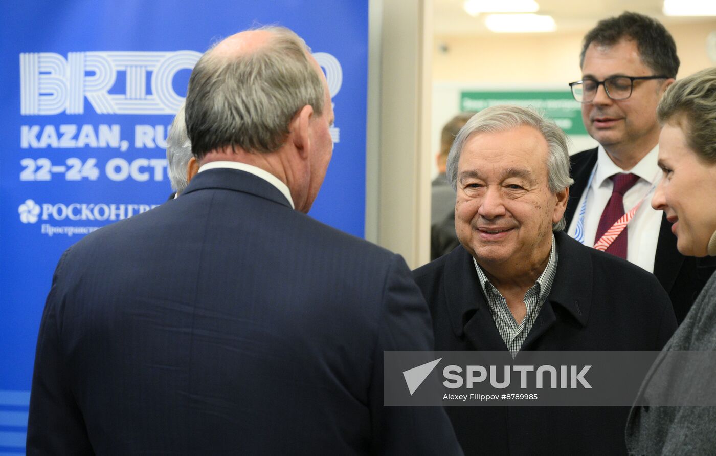 16th BRICS Summit. UN Secretary-General Antonio Guterres arrives in Kazan