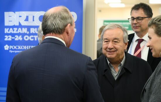 16th BRICS Summit. UN Secretary-General Antonio Guterres arrives in Kazan