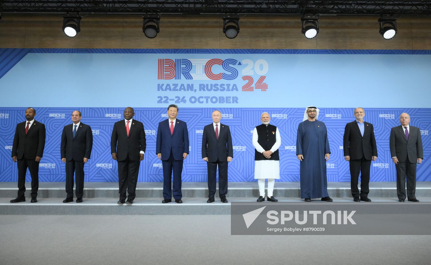 16th BRICS summit. Group photo of heads of delegation