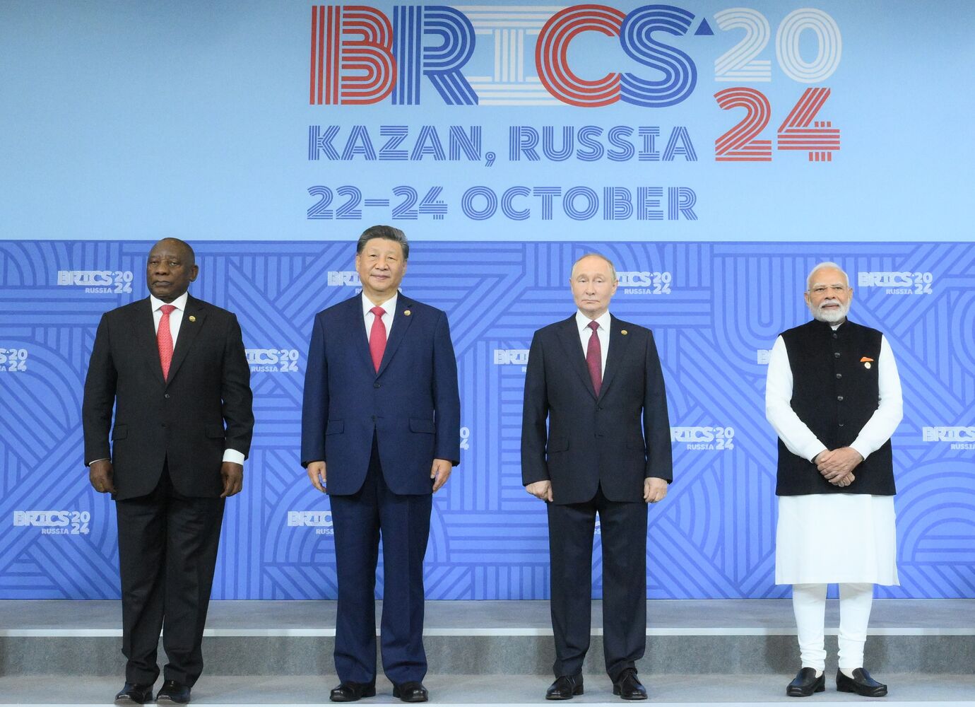 16th BRICS summit. Group photo of heads of delegation BRICS 2024