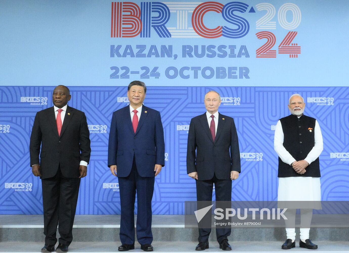 16th BRICS summit. Group photo of heads of delegation