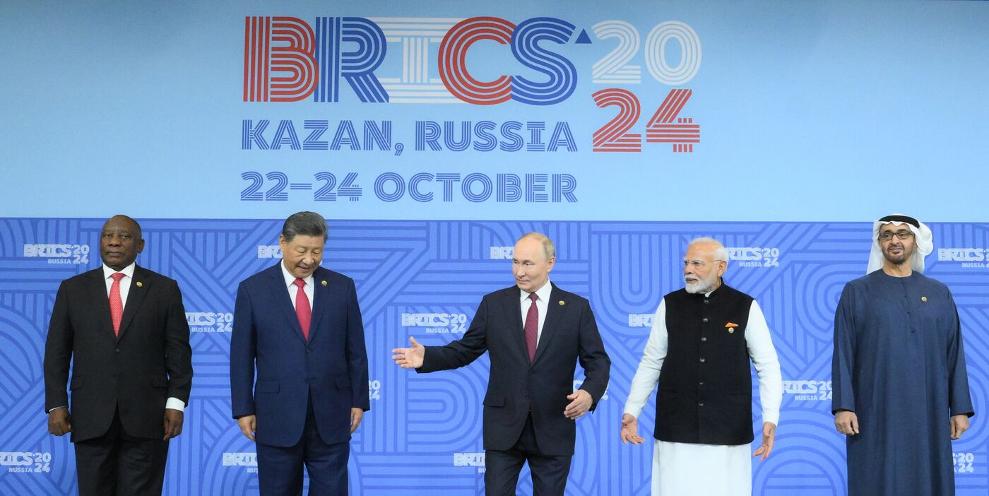 16th BRICS summit. Group photo of heads of delegation