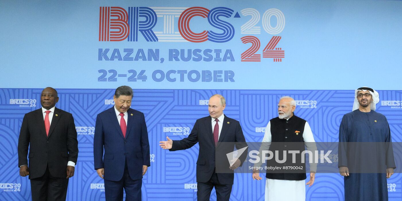 16th BRICS summit. Group photo of heads of delegation