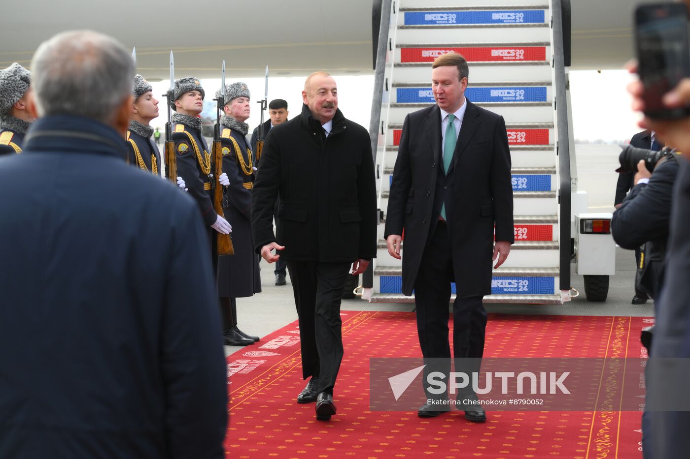 16th BRICS summit. President of Azerbaijan Ilham Aliyev arrives in Kazan