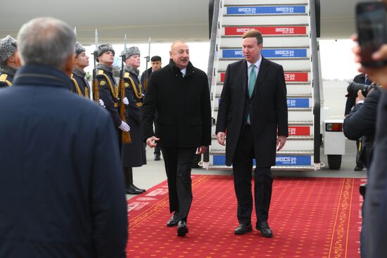 16th BRICS summit. President of Azerbaijan Ilham Aliyev arrives in Kazan