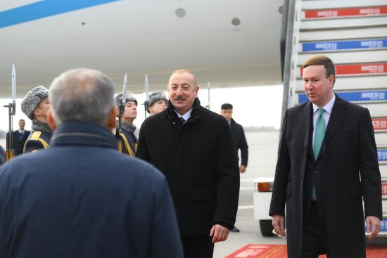 16th BRICS summit. President of Azerbaijan Ilham Aliyev arrives in Kazan