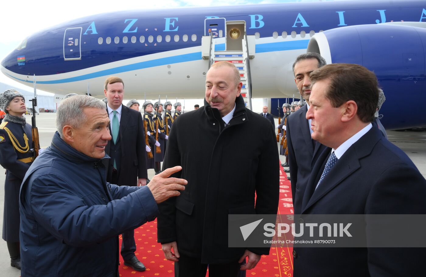 16th BRICS summit. President of Azerbaijan Ilham Aliyev arrives in Kazan