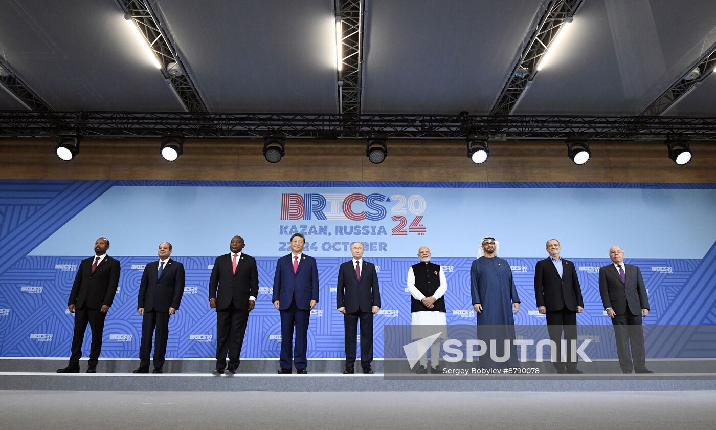 16th BRICS summit. Group photo of heads of delegation