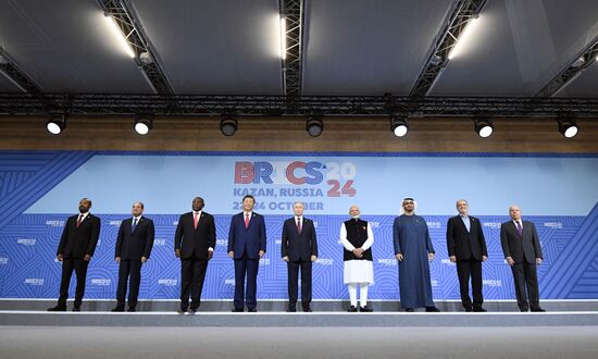 16th BRICS summit. Group photo of heads of delegation