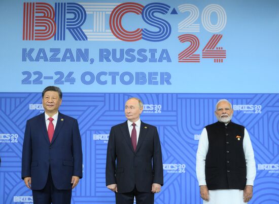 16th BRICS summit. Group photo of heads of delegation