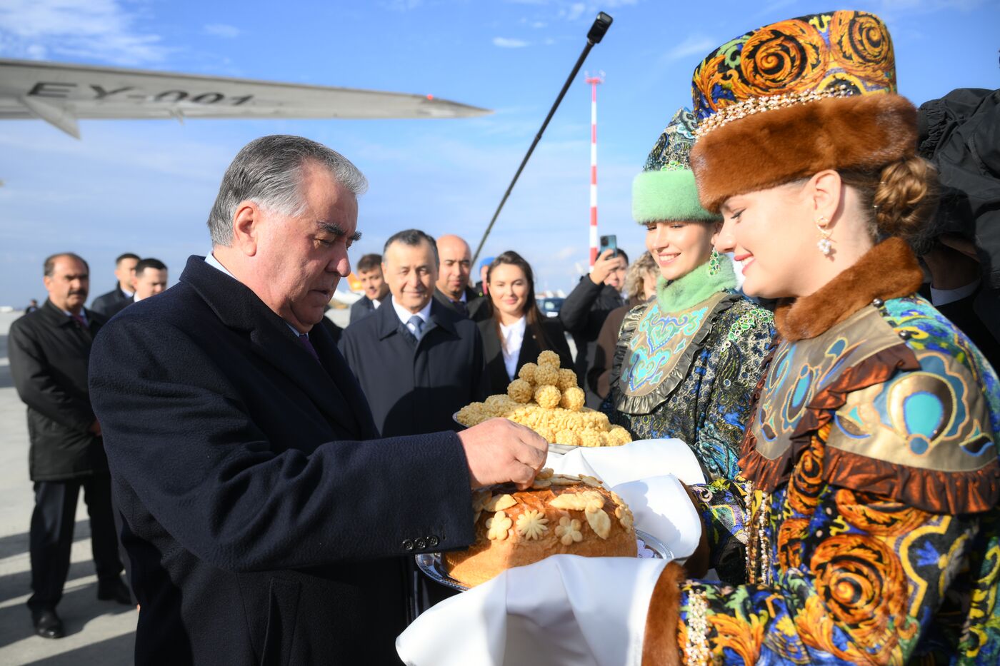 16th BRICS summit. President of Tajikistan Emomali Rahmon arrives in Kazan