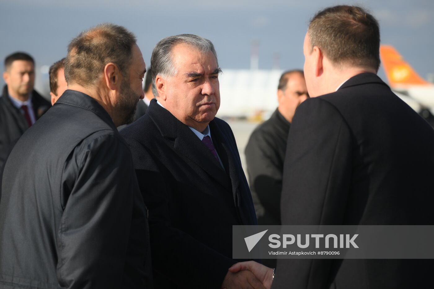 16th BRICS summit. President of Tajikistan Emomali Rahmon arrives in Kazan