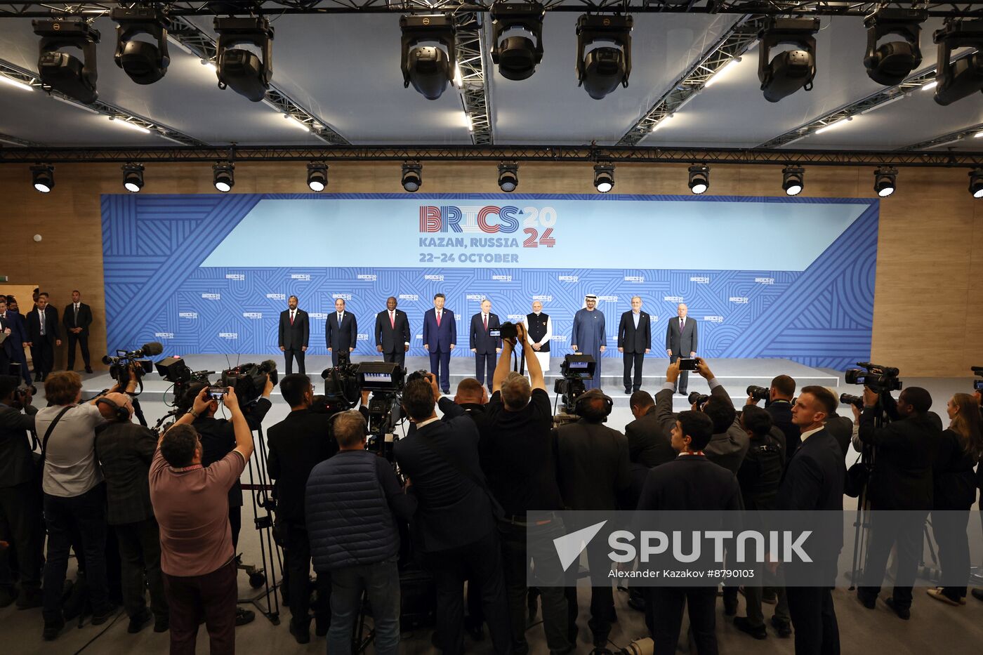 16th BRICS summit. Group photo of heads of delegation