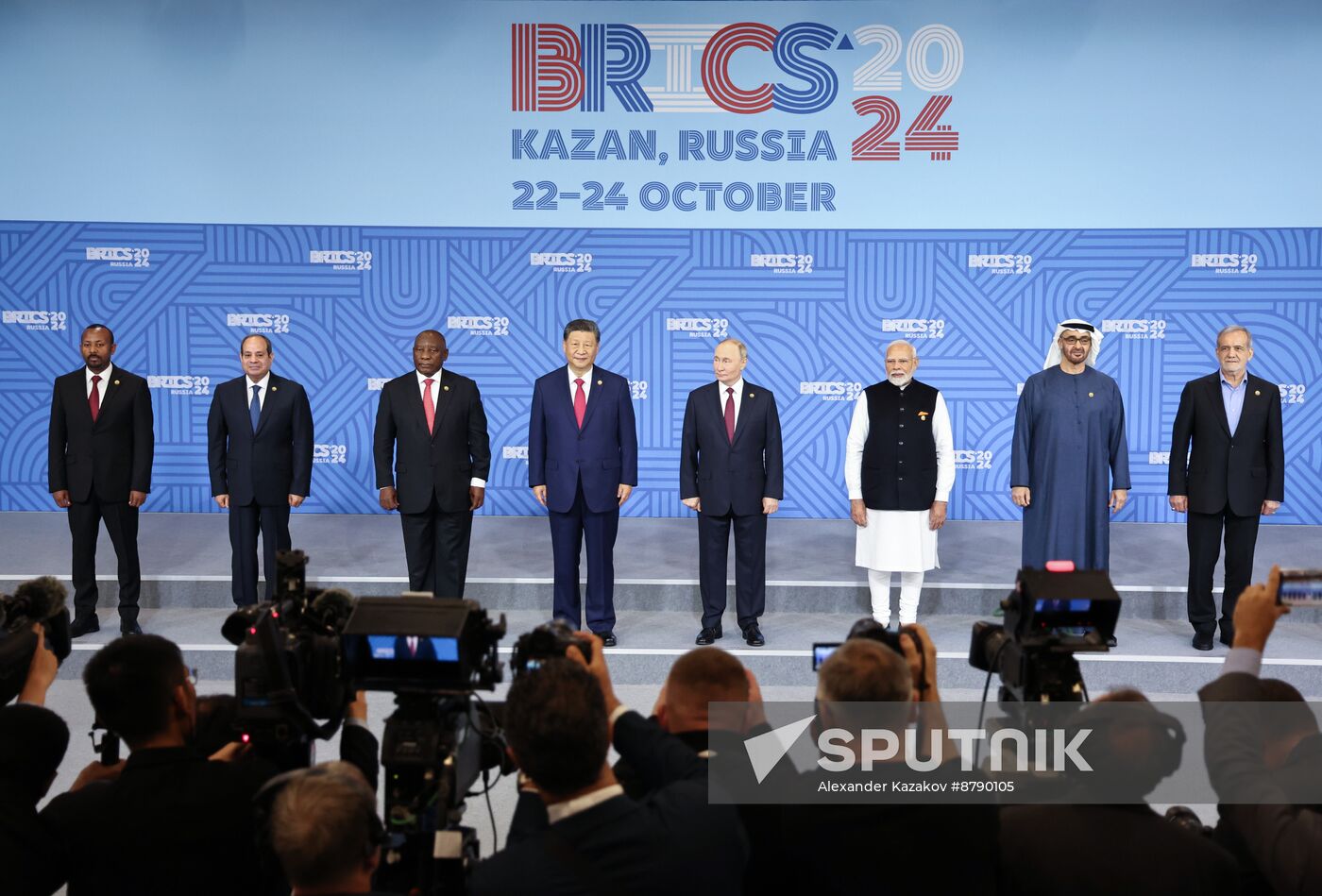 16th BRICS summit. Group photo of heads of delegation