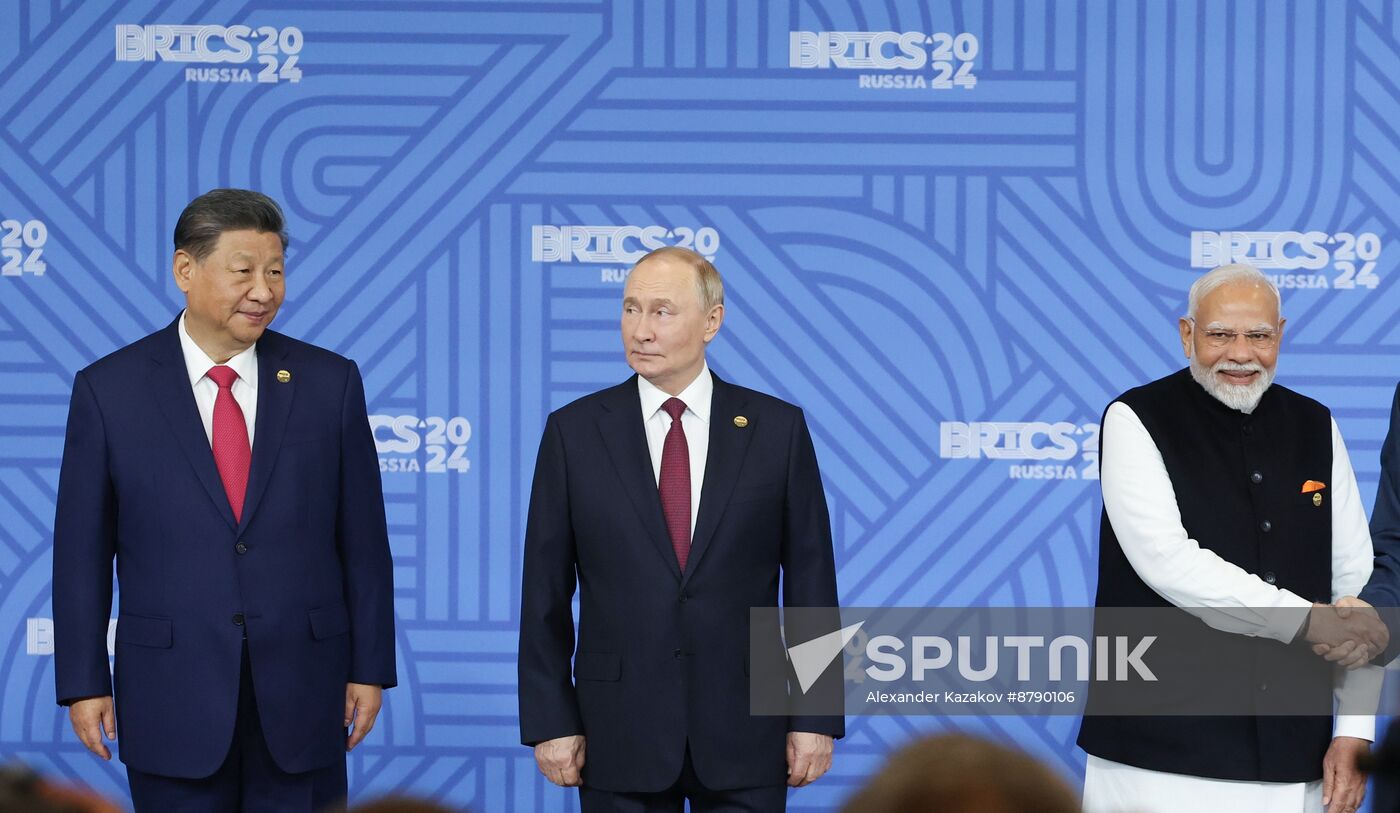 16th BRICS summit. Group photo of heads of delegation