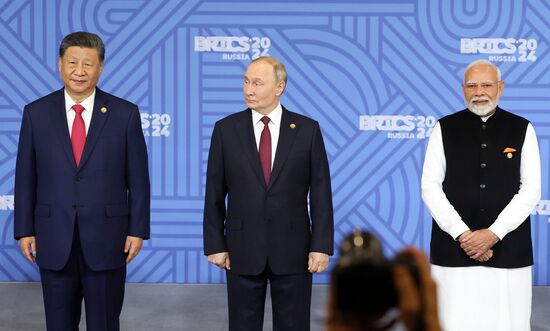 16th BRICS summit. Group photo of heads of delegation