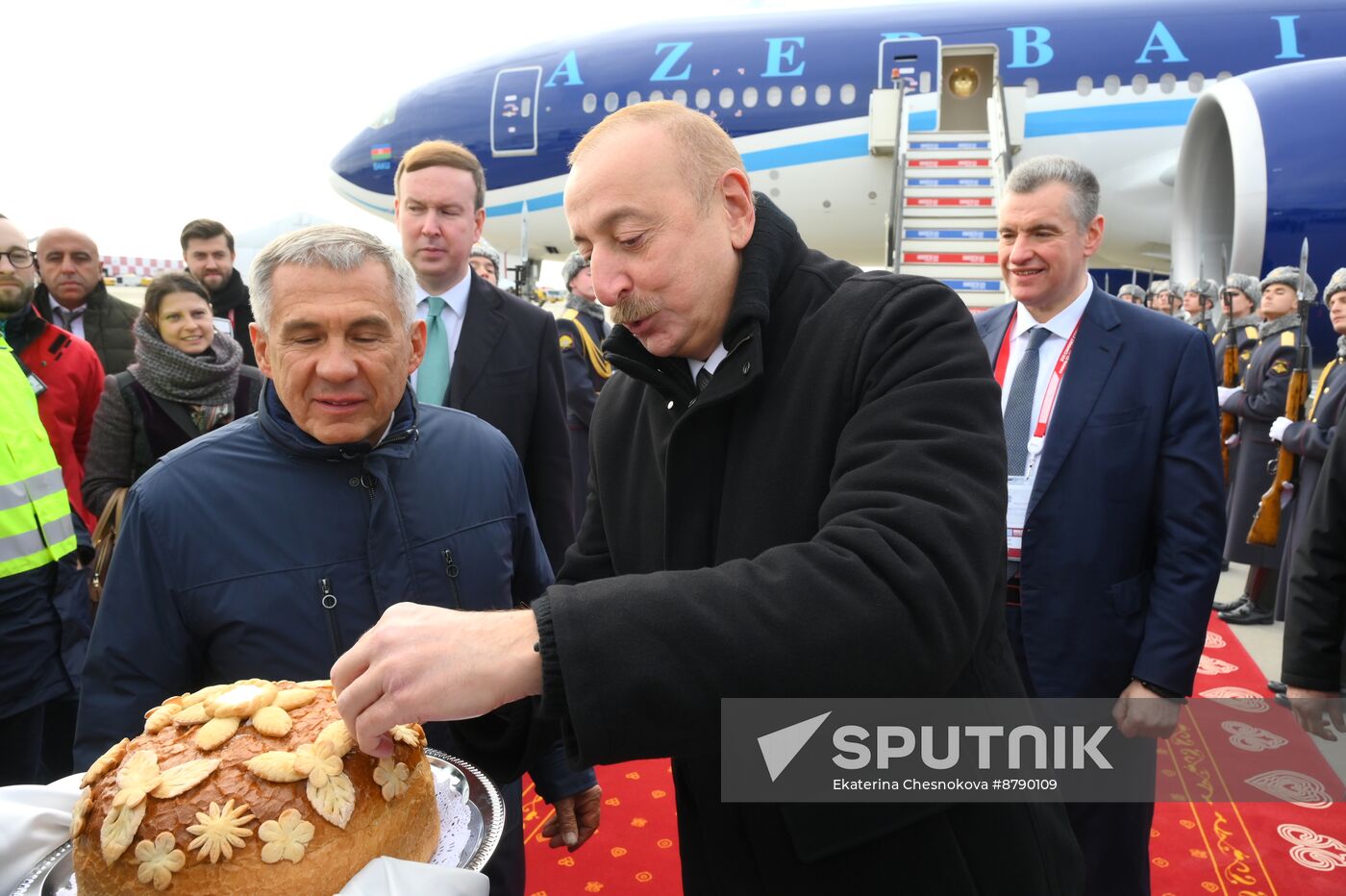 16th BRICS summit. President of Azerbaijan Ilham Aliyev arrives in Kazan