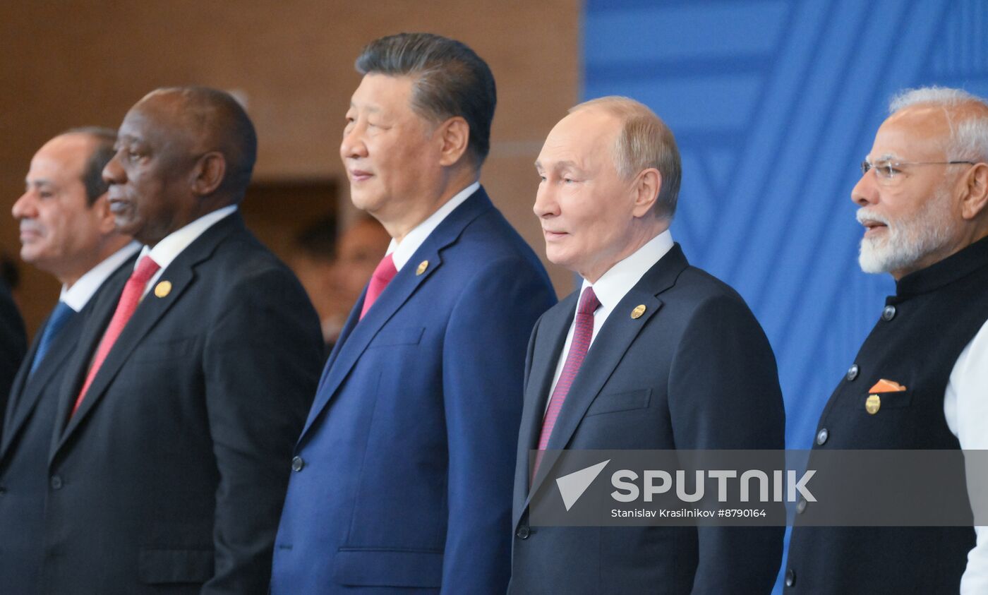 16th BRICS summit. Group photo of heads of delegation