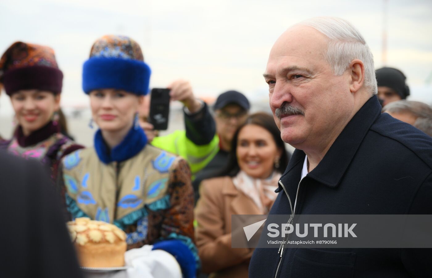 16th BRICS summit. President of Belarus Alexander Lukashenko arrives in Kazan