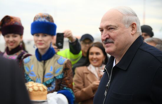 16th BRICS summit. President of Belarus Alexander Lukashenko arrives in Kazan