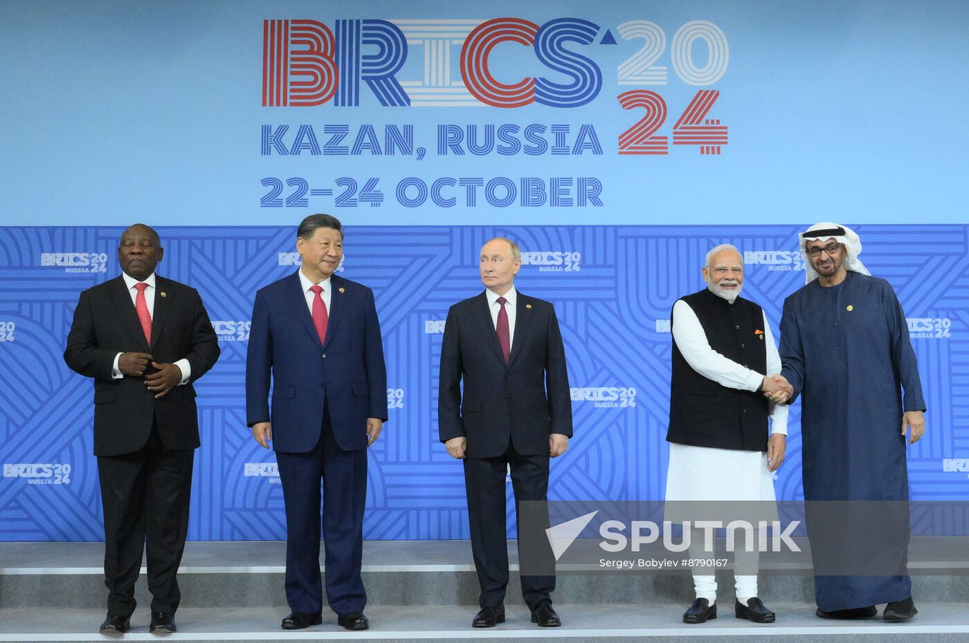 16th BRICS summit. Group photo of heads of delegation