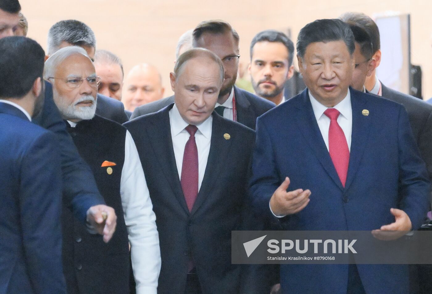 16th BRICS summit. Group photo of heads of delegation